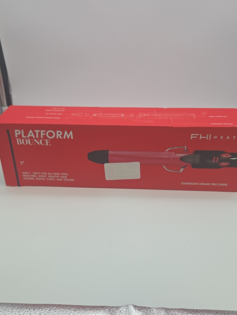FHI Heat Platform Bounce 1" Tourmaline Ceramic Curler - Red